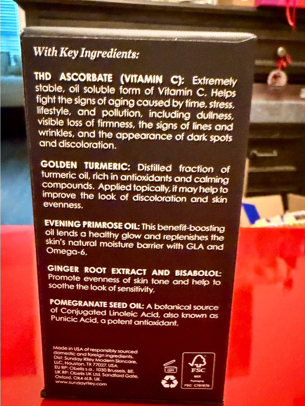 Sunday Riley C.E.O. Glow Vitamin C + Turmeric Face Oil — 0.5 fl oz / 15 ml - NEW - Picture 4 of 8